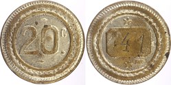Jeton à consommer - 20 centimes
