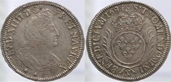 Dy 1521a - Louis XIV - Demi écu - 1694, Montpellier
