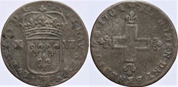 Dy 1583 - Louis XIV - 16 deniers - 1704, Strasbourg