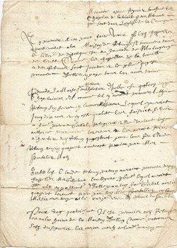 Copie, concerne l'église de la Canourgue