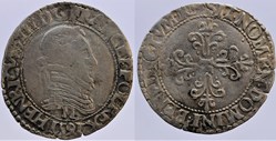 Dy 1132 - Henri III - Quart de franc - 1591, Toulouse