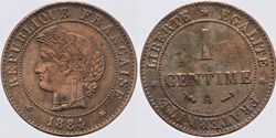 F-104 - Troisième République - Cérès - 1 c. - 1884 A