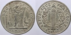 1793 - Convention - Essai de la 3 livres
