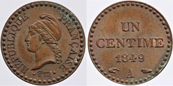 F-101 - Seconde République - 1 centime Dupré - 1849 Paris