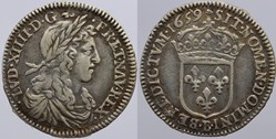 Dy 1486 - Louis XIV - 1/12 d'écu - 1659, Rouen