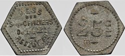 48 et 34 - 142e d'infanterie - 25 centimes