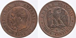 F-107 - Second Empire - 2 centimes - 1857 A