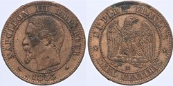 F-107 - Second Empire - 2 centimes - 1853 MA