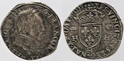 Dy 1033 - Henri II - Teston - 1559, la Rochelle