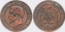 F-133 - Second Empire - 10 centimes - 1856 MA