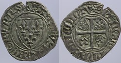 Dy 0377 - Charles VI - Blanc guénar - Rouen