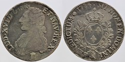 Dy 1708 - Louis XVI - Ecu - 1784, Bordeaux