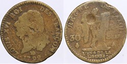 R-42 - Louis XVI - 30 sols - 1792, Paris