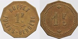 75 - Paris - Buffet Folies-Bergère - 1 franc