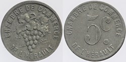 34 - Herault - C.C. - 5 centimes