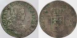 Dy 1668a - Louis XV - 1/6 d'écu - 1721, Orléans