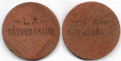 48 - La Gévaudanaise,  jeton jeux de cartes