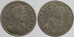 Dy 1486 - Louis XIV - 1/12 d'écu - 1662, Paris