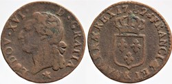 Dy 1715 - Louis XVI - 1/2 sol - 1782, Aix, étoile