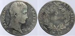 F-303 - Premier Empire - 5 francs, AN 13 M