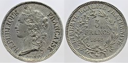 1848 - Seconde République - 5 frs., Concours de Tournier