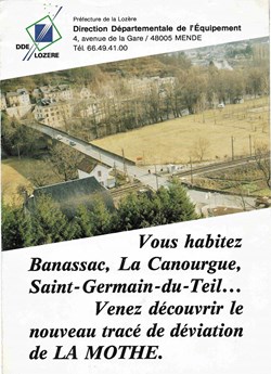 1989 - Plaquette - DDE, tracé déviation