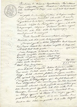 1834 - Créance hypothécaire