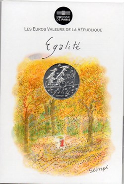 2014 - 10 euro Sempé - Egalité, automne