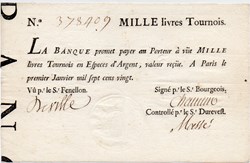 Banque Royale - 1000 livres tournois