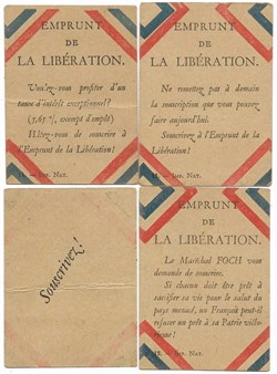 Tract, emprunt de la Libération, 1918