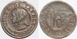 65 - Tarbes - 10 centimes