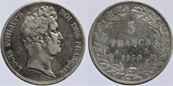 F-313 - Louis Philippe I - 5 francs - 1830 A