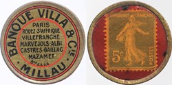 12 - Banque Villa & Cie - 5 centimes