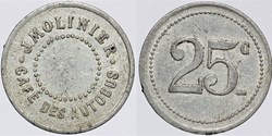 34 - Montpellier - Café des Autobus - 25 centimes