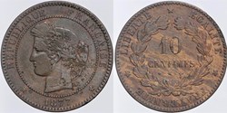 F-135 - Troisième République - Cérès - 10 c. - 1877 K