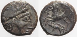 Arvernes - Drachme cheval/sanglier