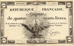 Assignat de 400 livres - 21 novembre 1792