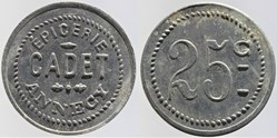74 - Annecy - Epicerie Cadet - 25 centimes