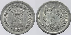 Algérie - Oran - C.C. - 5 centimes