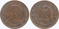 F-107 - Second Empire - 2 centimes - 1853 A