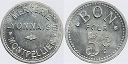 34 - Montpellier - Mercerie - 5 centimes