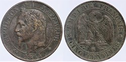 F-117 - Second Empire - 5 centimes - 1864 BB