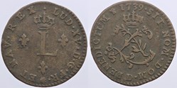 Dy 1690 - Louis XV - Double sol - 1739, Lyon