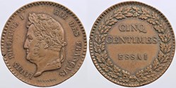 1840 - Louis Philippe I - Essai de la 5 centimes