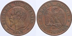 F-107 - Second Empire - 2 centimes - 1853 D