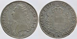 Dy 1708 - Louis XVI - Ecu - 1774, Paris - Pré-série