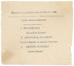 1886 - Elections