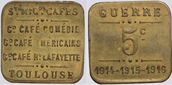 31 - Toulouse - Société des Gd Cafés - 5 cent.