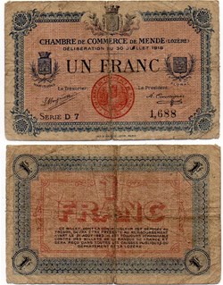 1 franc C.C.M. - Série D7