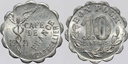 34 - Montpellier - Café de France - 10 centimes